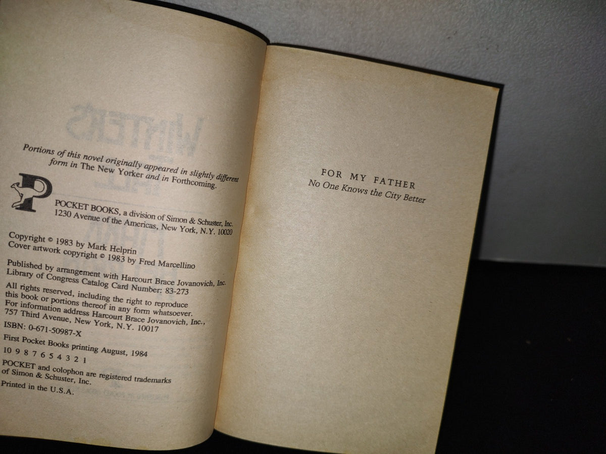 78- Winter'S Tale - Mark Helprin - First Pocket Books Printing 1984