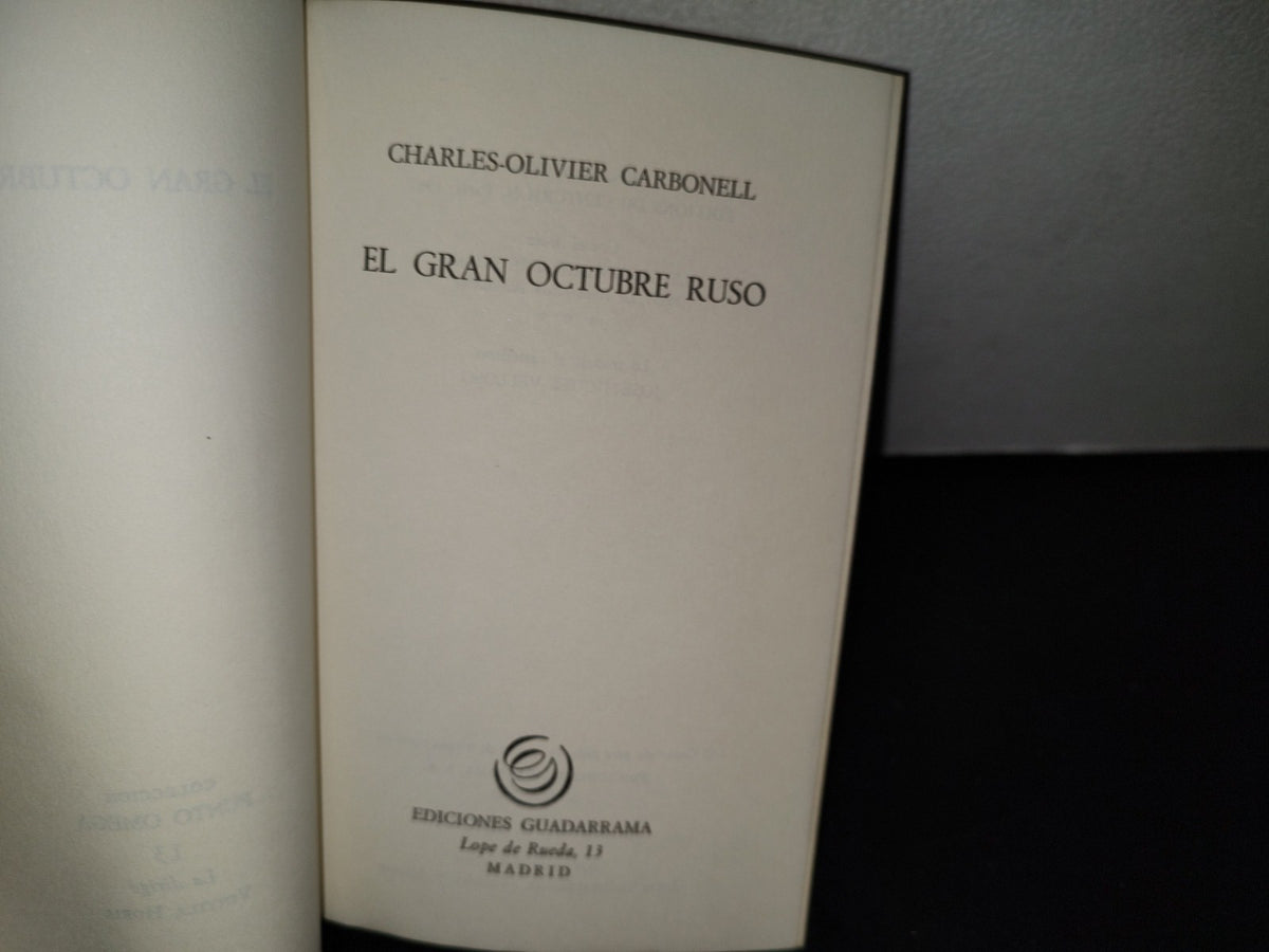 48- El Gran Octubre Rojo - Charles-Olivier Carbonell - 1968