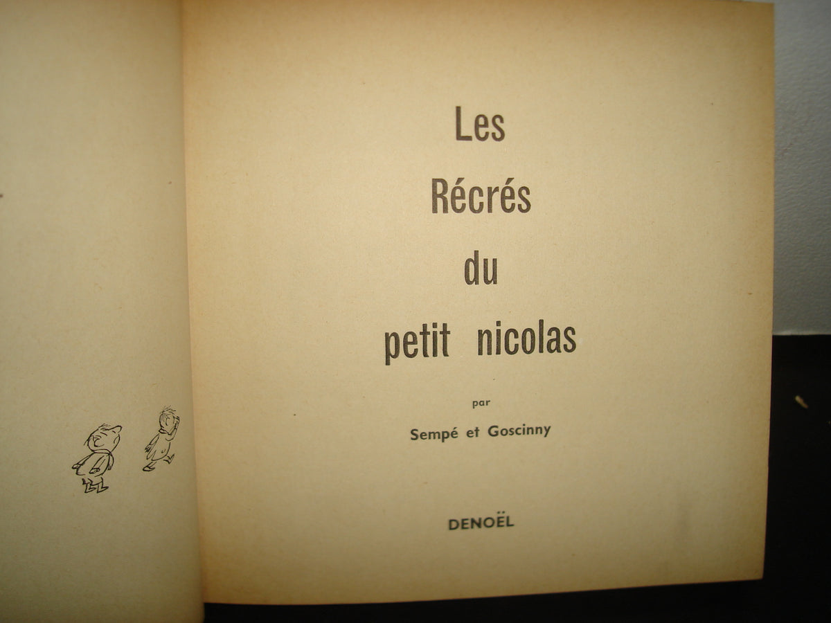 7- Francés - Les Récrés Du Petit Nicolas - Sempé Et Goscinny 1961