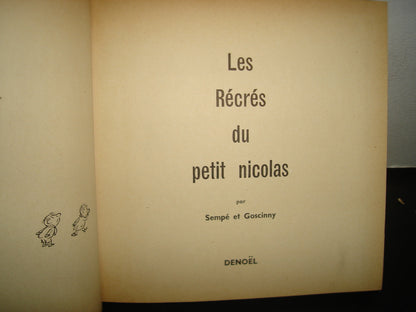 7- Francés - Les Récrés Du Petit Nicolas - Sempé Et Goscinny 1961
