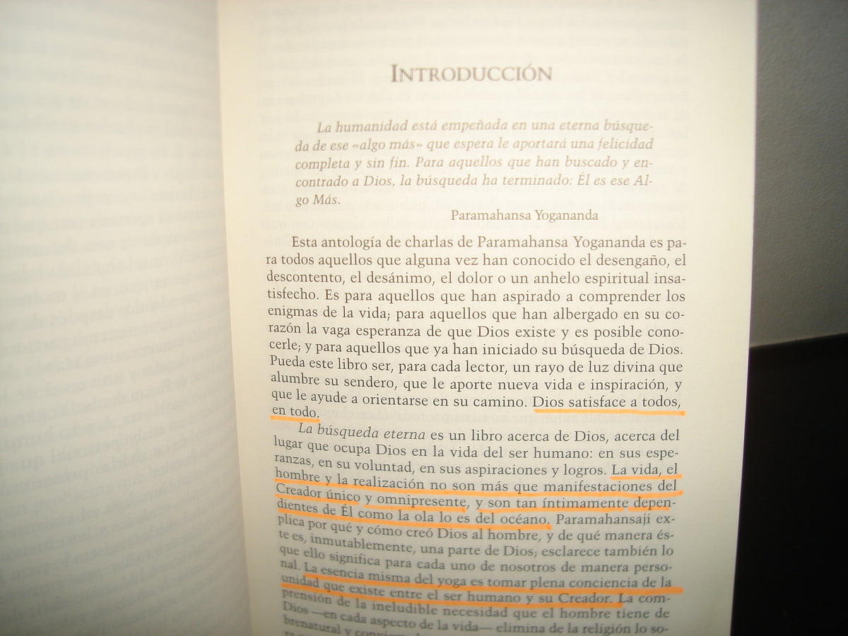 167- La Búsqueda Eterna. Cómo Percibir A Dios En La Vida Diaria, Volumen I - Paramahansa Yogananda - 2002
