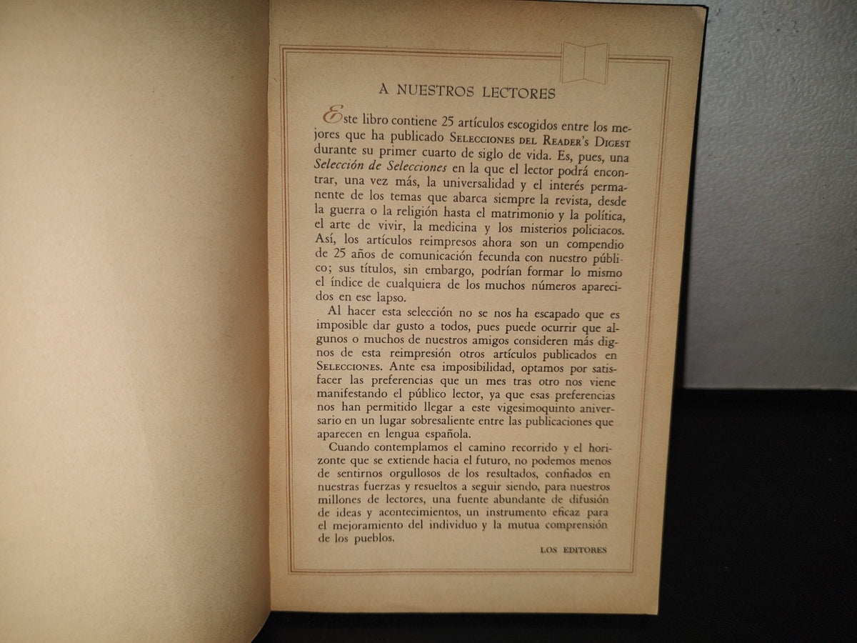96- Selección De Selecciones. 25 Aniversario - Selecciones Del Reader'S Digest - 1965