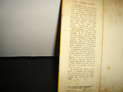 161- Los Gringos - José Vázquez Amaral - B Costa-Amic, Editor - Primera Edición 1969 - Firmado