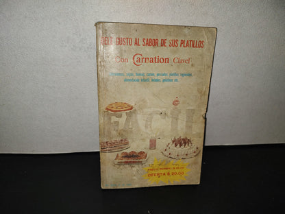 200- Recetario Vintage De Cocina Carnation Clavel - 1976