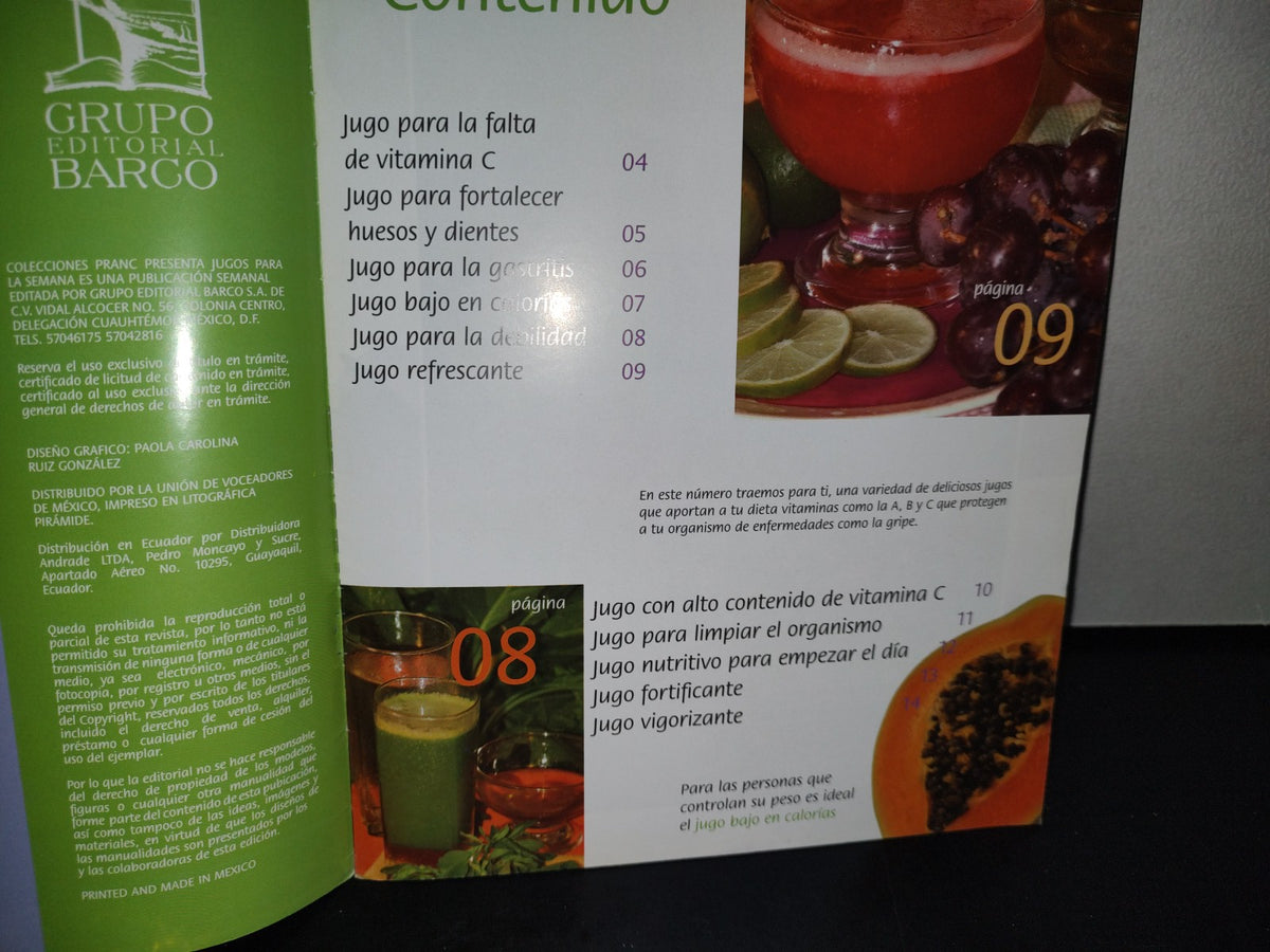 166- Colecciones Pranc Presenta Jugos Para La Semana. Para La Debilidad - No. 9 - 2000'S