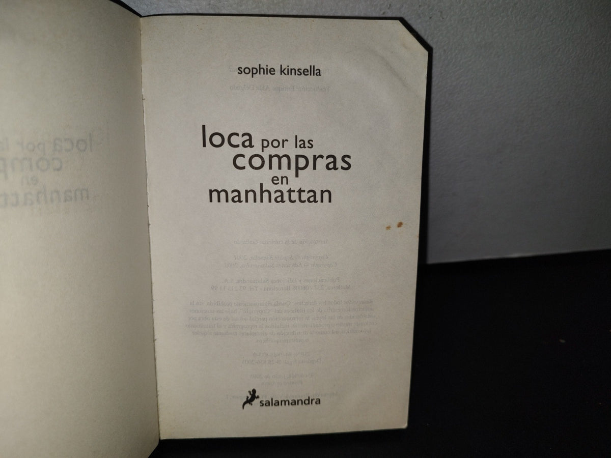 78- Loca Por Las Compras En Manhattan - Sophie Kinsella - Primera Edición 2003