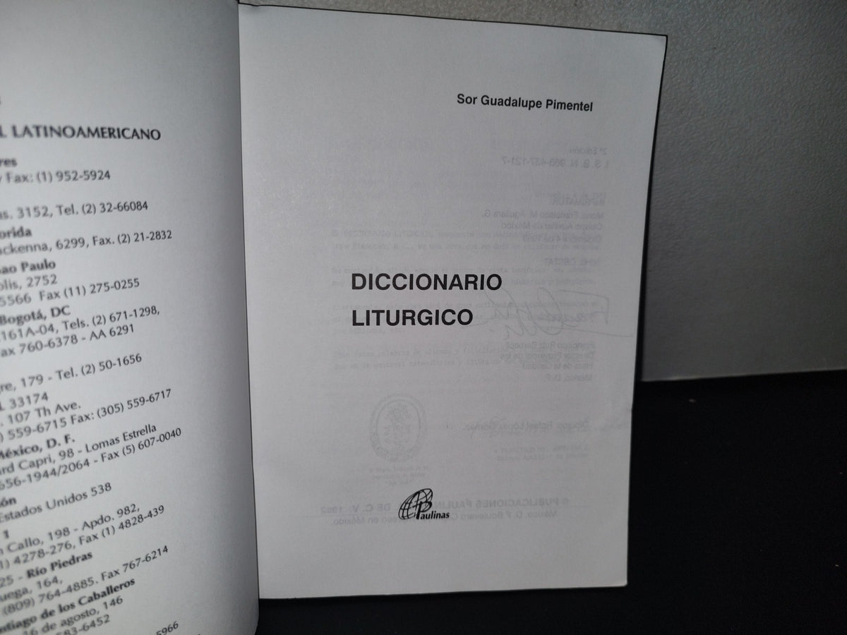89- Diccionario Litúrgico - Guadalupe Pimentel