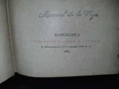 63- Sainetes De D. Ramón De La Cruz. Tomo I - Barcelona. Biblioteca "Arte Y Letras" 1882