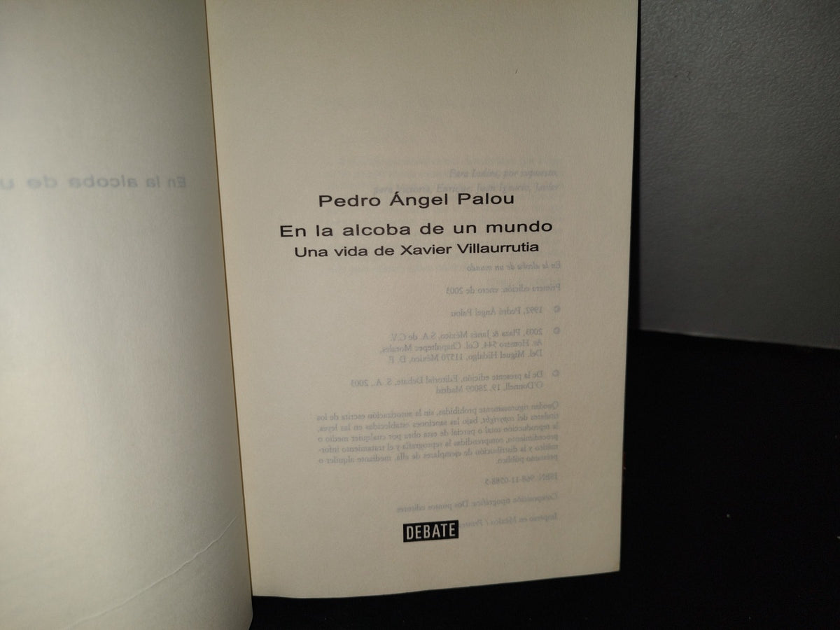 100- En La Alcoba De Un Mundo. Una Vida De Xavier Villaurrutia - Pedro Ángel Palou - 1A. Ed. 2003
