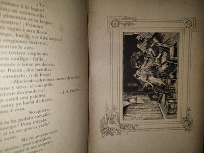 63- Sainetes De D. Ramón De La Cruz. Tomo I - Barcelona. Biblioteca "Arte Y Letras" 1882