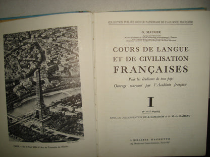 21- Cours De Langue Et De Civilization Francaise 1 - G. Mauger