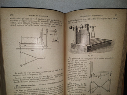 59- Francés. Manual De Mecánica / Manuel De Mécanique Par F. G. M. - 1916