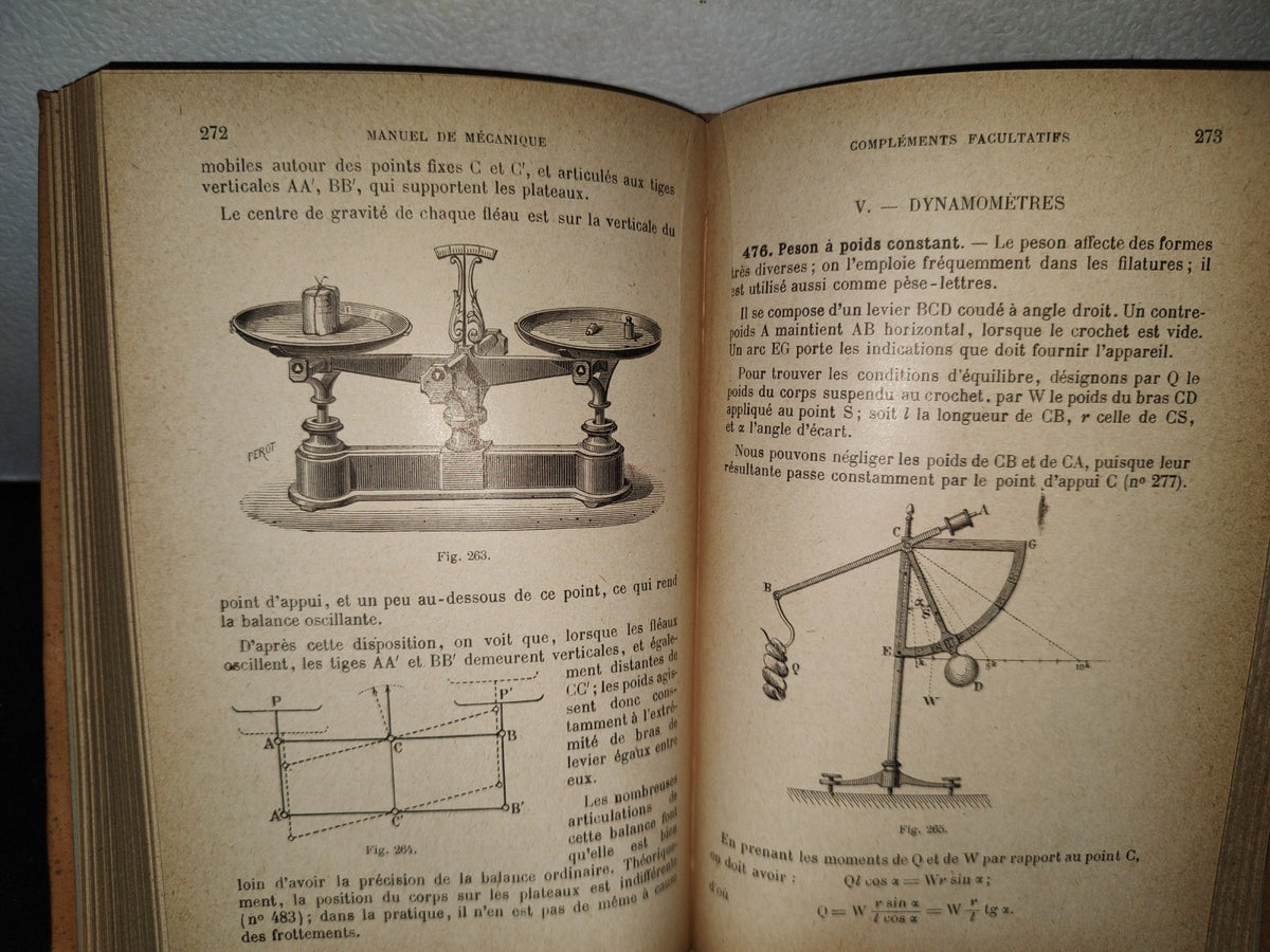 59- Francés. Manual De Mecánica / Manuel De Mécanique Par F. G. M. - 1916
