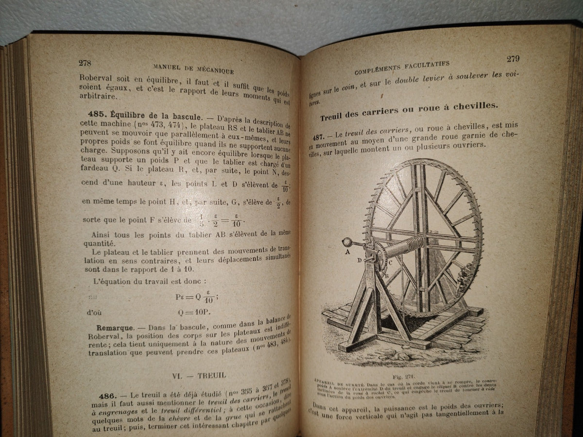 59- Francés. Manual De Mecánica / Manuel De Mécanique Par F. G. M. - 1916