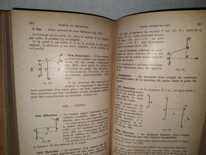 59- Francés. Manual De Mecánica / Manuel De Mécanique Par F. G. M. - 1916