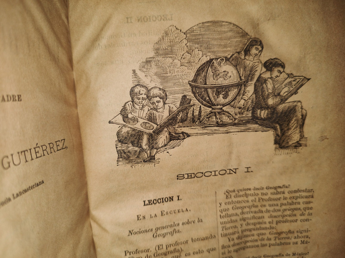54- Geografía Elemental De América Y Especialmente De La República Mexicana - Cirilo Gutiérrez. México, Oficina Tipográfica De La Secretaría De Fomento, 1894