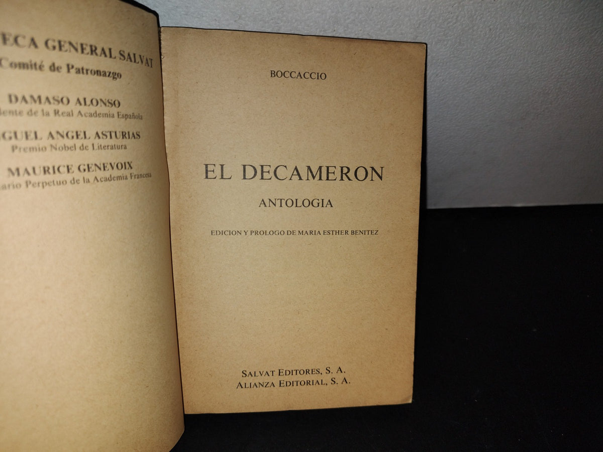 192- El Decameron. Antología - Boccaccio - Salvat Editores 1971