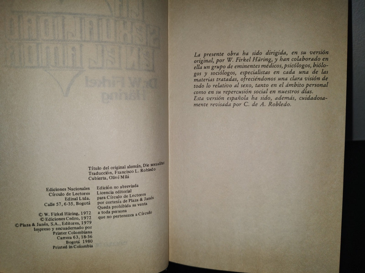85- La Sexualidad En El Amor - Dr. W. Firkel Häring - 1979