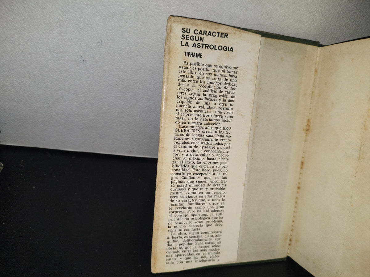 83- Su Caracter Según La Astrología - Tiphaine - Primera Edición 1971