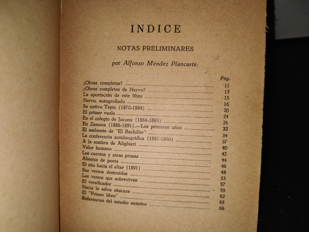 101- Obras Completas De Amado Nervo Volumen XXX. Mañana Del Poeta. Ediciones Botas México - 1938