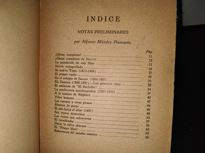 101- Obras Completas De Amado Nervo Volumen XXX. Mañana Del Poeta. Ediciones Botas México - 1938