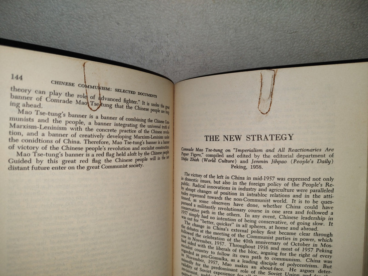 202- Chinese Communism. Selected Documents - Don N. Jacobs And Hans H. Baerwald - 1963