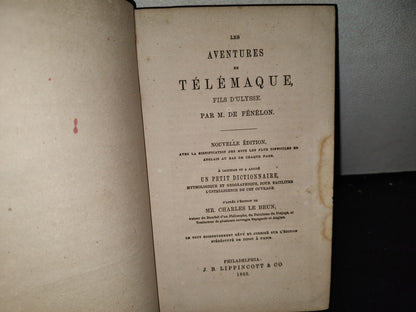 65- Les Aventures De Télémaque, Fils D'Ulysse - M. De Fénélon - 1865