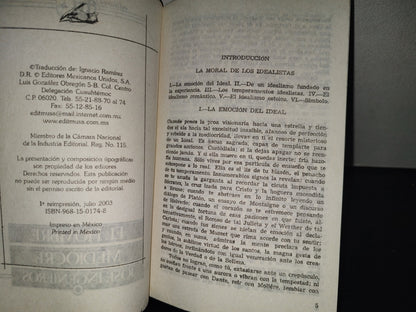 196- El Hombre Mediocre - José Ingenieros. Editores Mexicanos Unidos. 2003