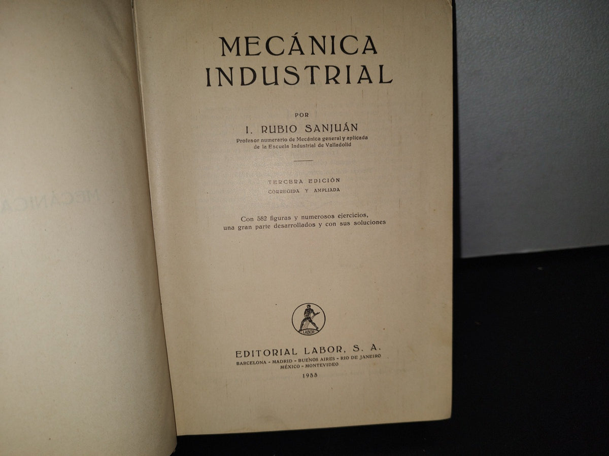 89- Mecánica Industrial - I. Rubio Sanjuán - Editorial Labor S. A. - 1953