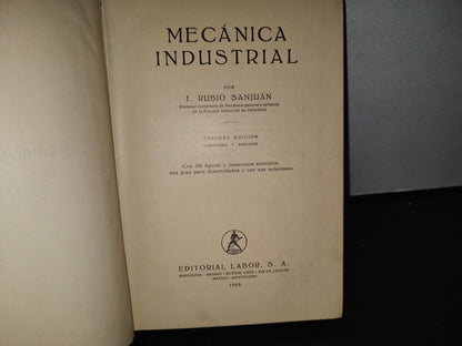 89- Mecánica Industrial - I. Rubio Sanjuán - Editorial Labor S. A. - 1953