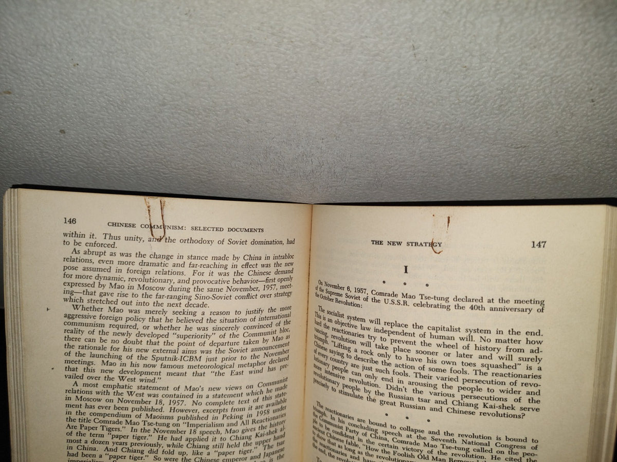 202- Chinese Communism. Selected Documents - Don N. Jacobs And Hans H. Baerwald - 1963