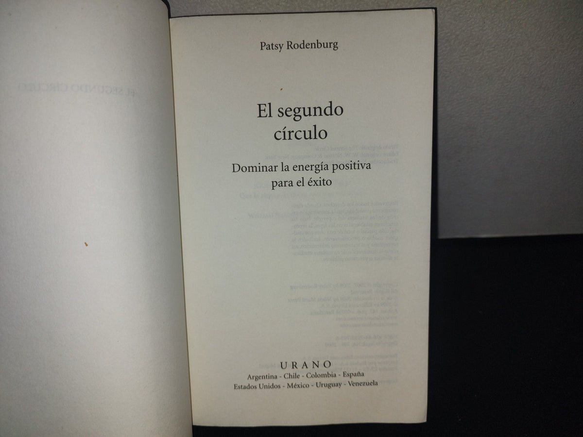 209- El Segundo Círculo. Dominar La Energía Positiva Para El Éxito - Patsy Rodenburg