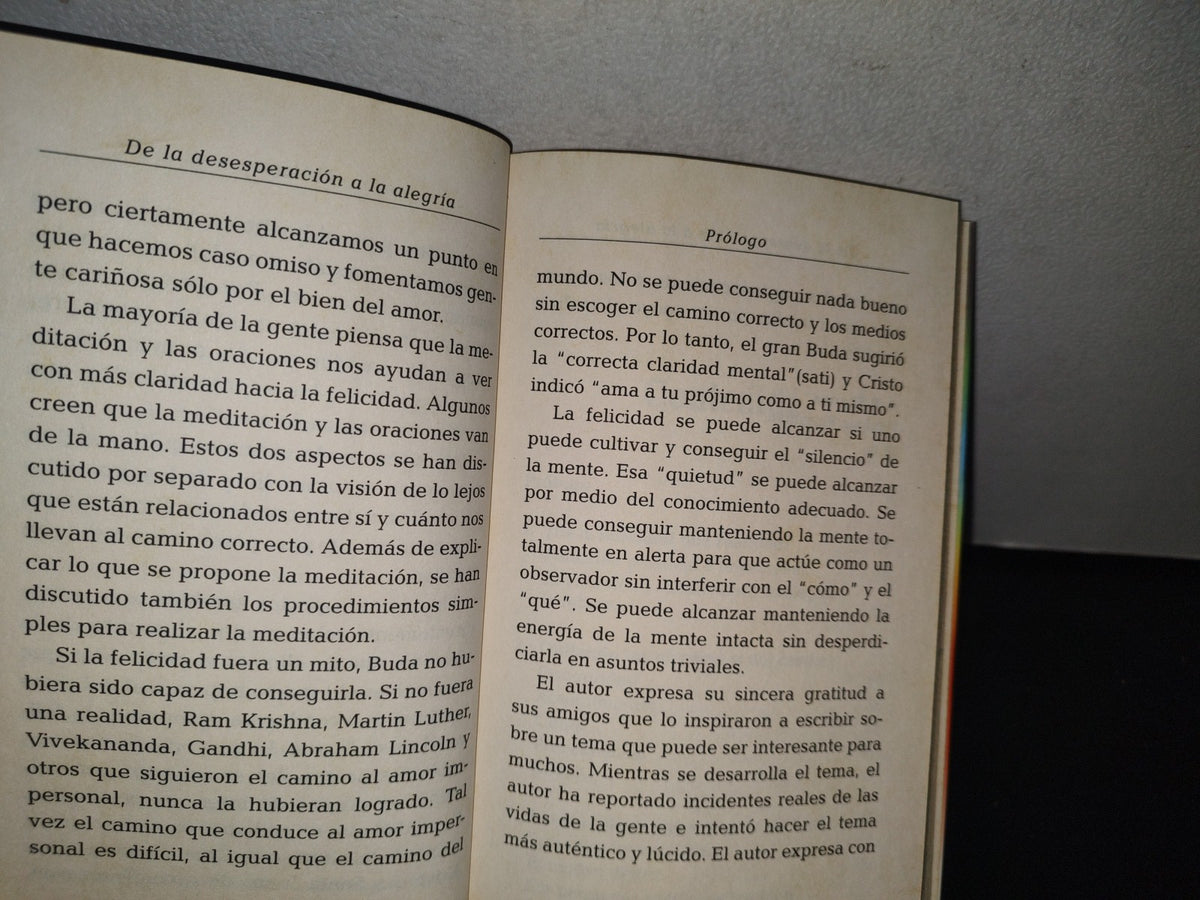 83- De La Desesperación A La Alegría - A. P. Sharma - Primera Edición 2010