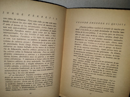 174- Cuando Engorda El Quijote - Jorge Ferretis - Librería ”Botas”, 1937