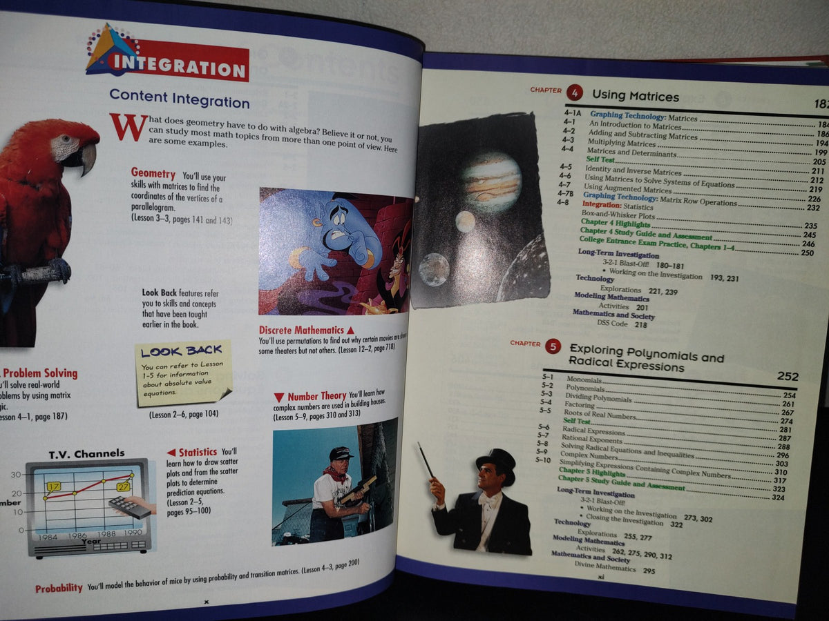 158- Algebra 2. Integration, Applications, Connections - Glencoe. Mcgraw-Hill - 1998