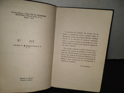 92- La Parcela - José López Portillo Y Rojas. Colección De Escritores Mexicanos - 1968