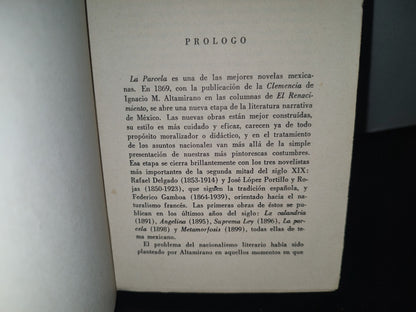 92- La Parcela - José López Portillo Y Rojas. Colección De Escritores Mexicanos - 1968