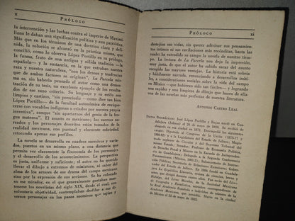 92- La Parcela - José López Portillo Y Rojas. Colección De Escritores Mexicanos - 1968