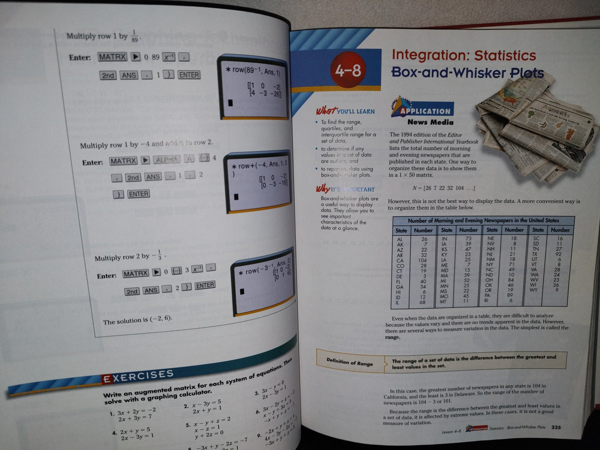 158- Algebra 2. Integration, Applications, Connections - Glencoe. Mcgraw-Hill - 1998