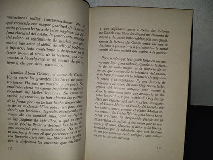 158- Canek. Historia Y Leyenda De Un Héroe Maya - Ermilo Abreu Gómez. Ediciones Oasis, S. A. - 1975