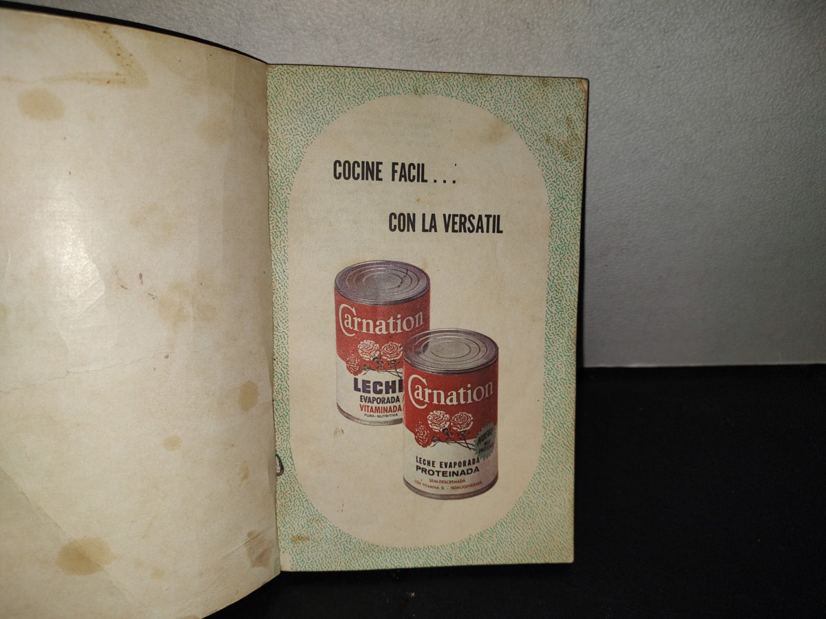200- Recetario Vintage De Cocina Carnation Clavel - 1976