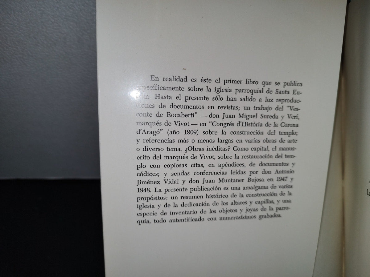 58- Santa Eulalia. La Parroquia Más Antigua De Palma - 1979