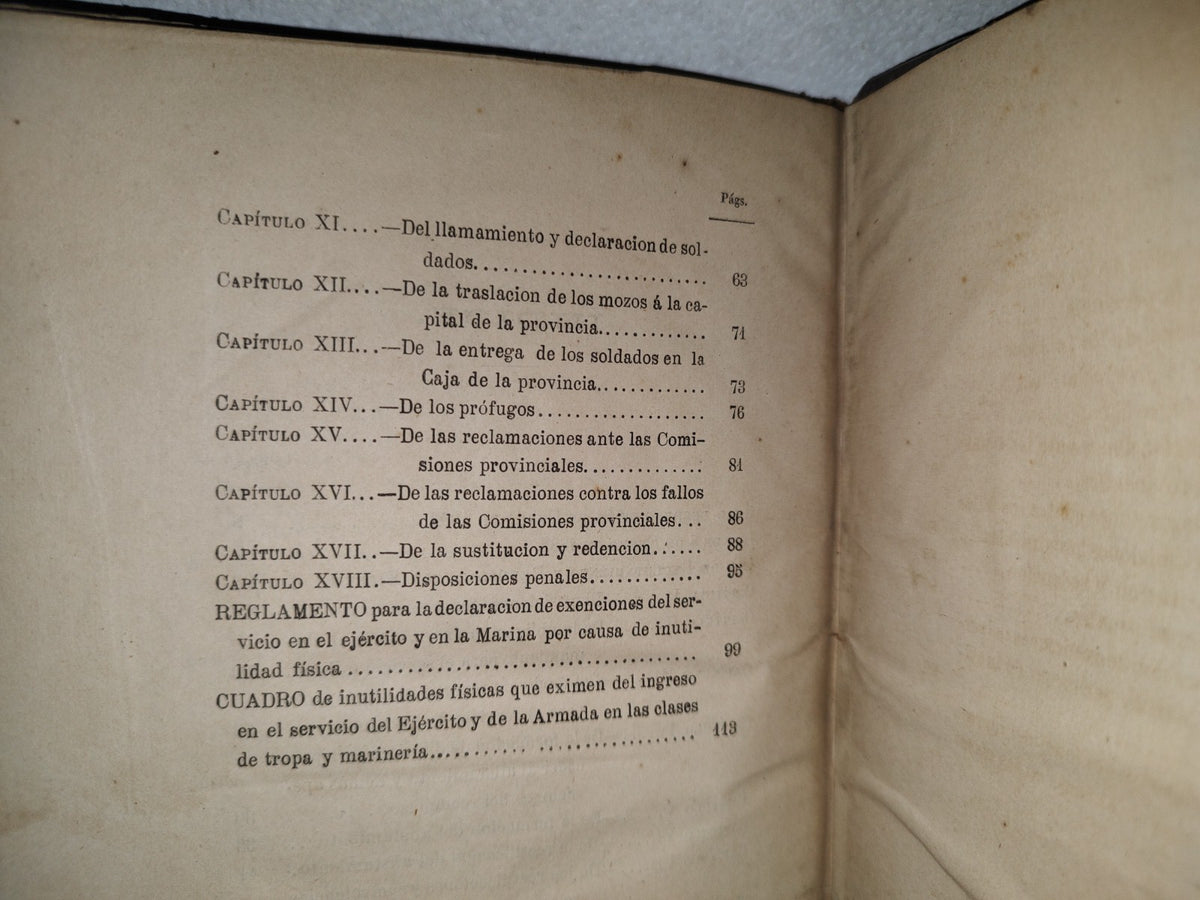 65- Ley De Reclutamiento Y Reemplazo Del Ejército. Edición Oficial - Madrid 1882