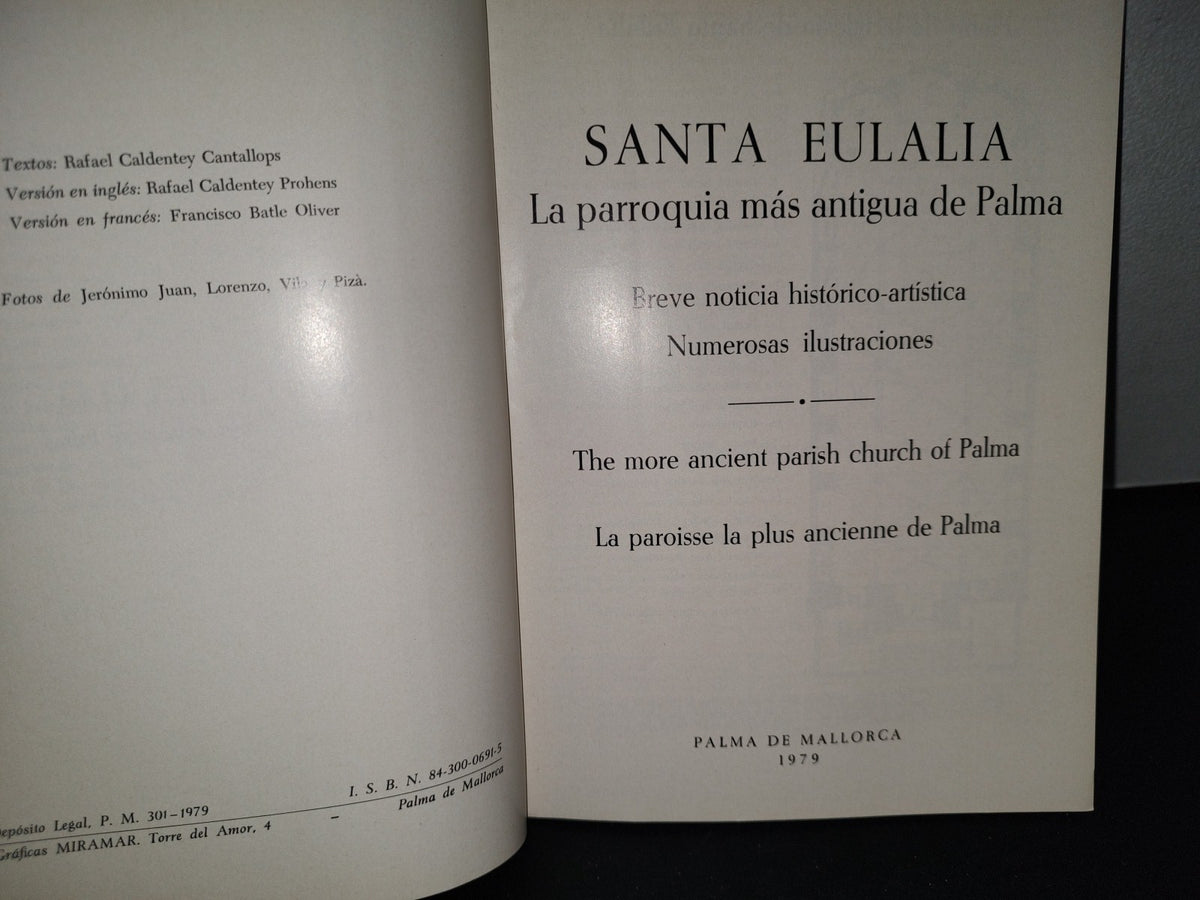 58- Santa Eulalia. La Parroquia Más Antigua De Palma - 1979