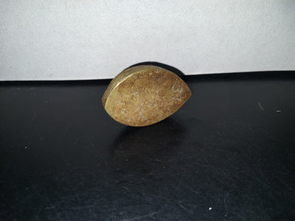 A2- Pequeño Alhajero De Bronce En Forma De Hoja De Árbol - 70'S