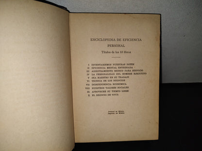 100- Enciclopedia De Eficiencia Personal. Tomo I: Inventariemos Nuestros Dotes - 1948