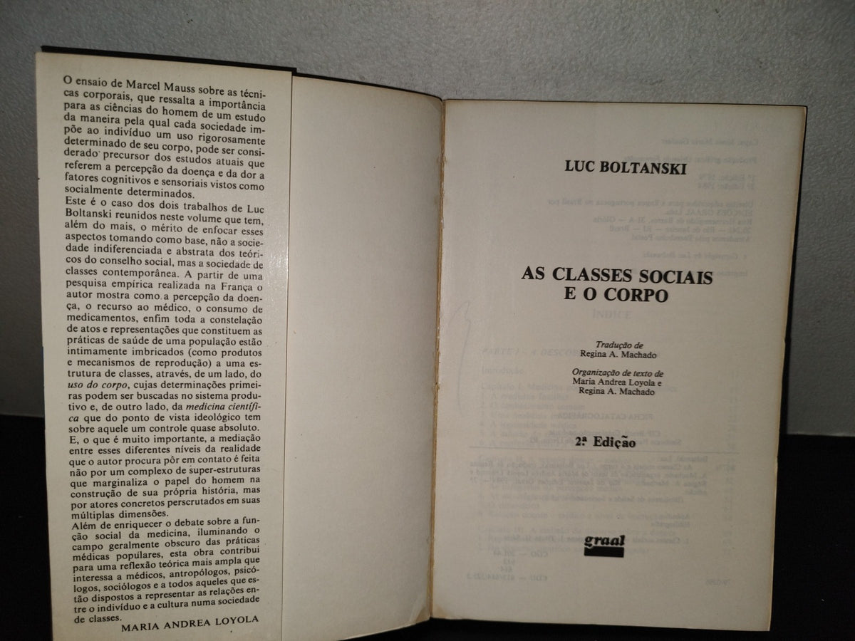 201- As Classes Sociais E O Corpo - Luc Boltanski - 1984