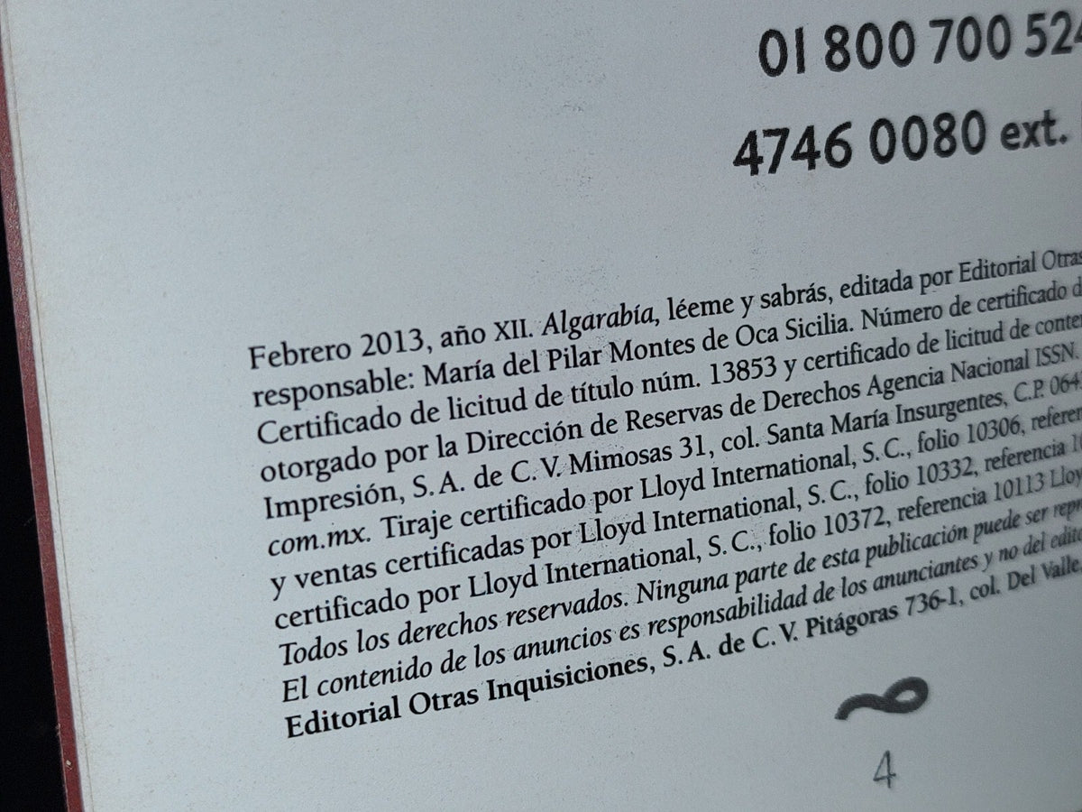 202- Algarabía. Dictadores, Lo Éxotico De La Maldad - # 101, Año XII, Febrero 2013