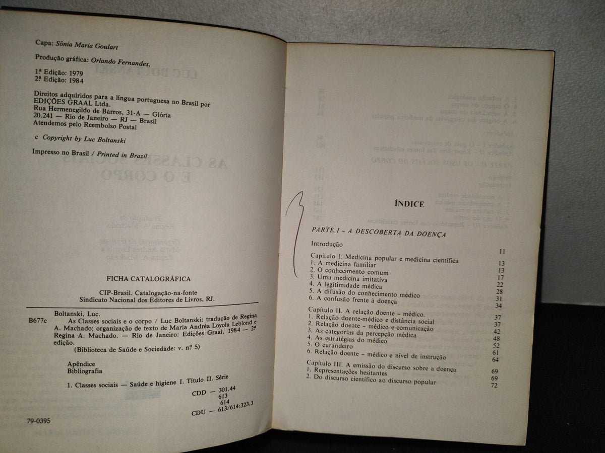 201- As Classes Sociais E O Corpo - Luc Boltanski - 1984