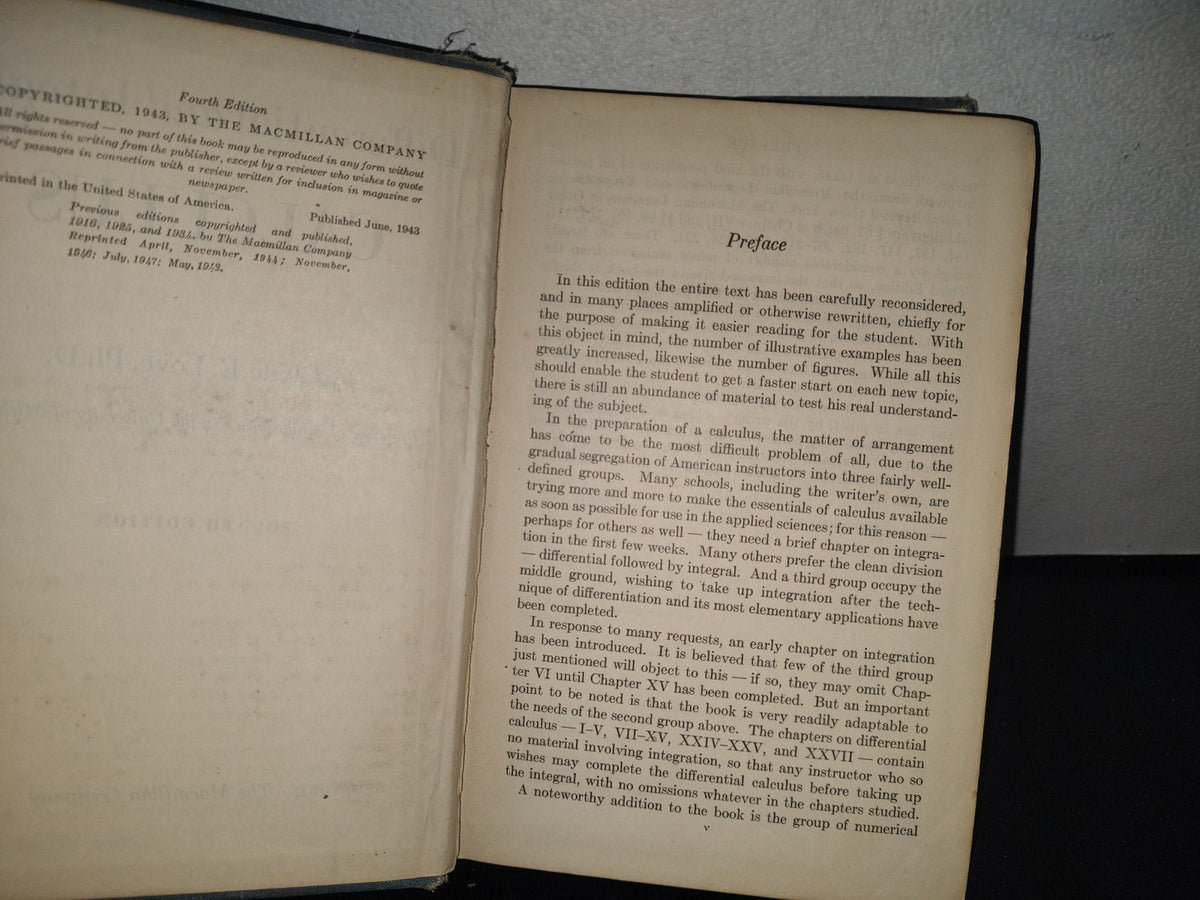 92- Differential And Integral Calculus - Clyde E. Love , Ph. D. New York, The Macmillan Company 1948